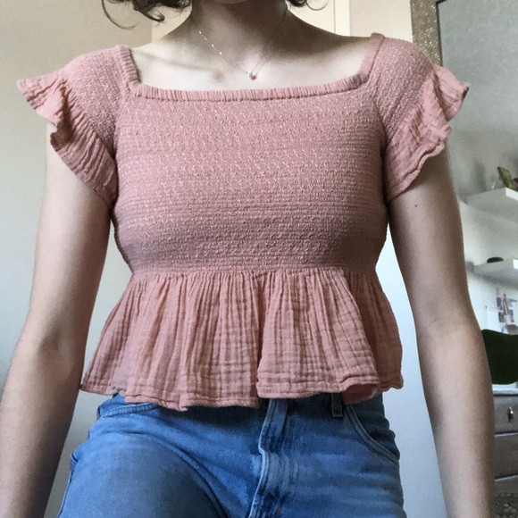 American Eagle Stretchy Off-the-shoulder Top - Picture 3 of 4